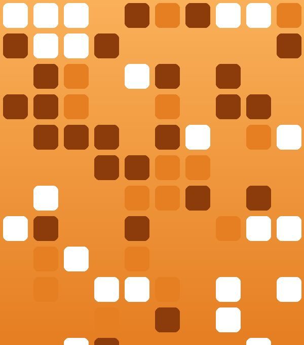 Amber mosaic tiles