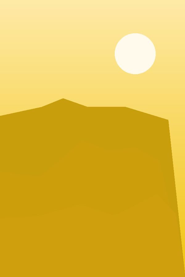 Sunny ridge at dusk