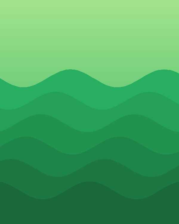 Fern waves pattern