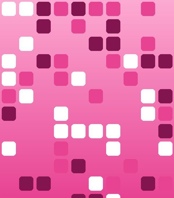 Rose mosaic tiles